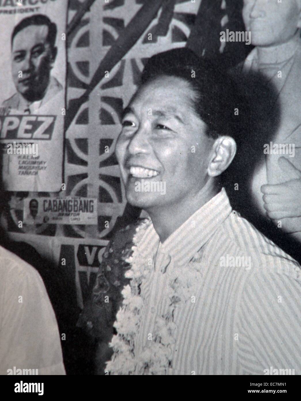 Ferdinand Marcos, (11 settembre 1917 - 28 settembre 1989) Presidente delle Filippine dal 1965 al 1986. Foto Stock