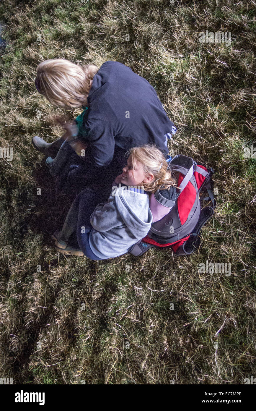 Il festival di Glastonbury nel Somerset. Foto Stock