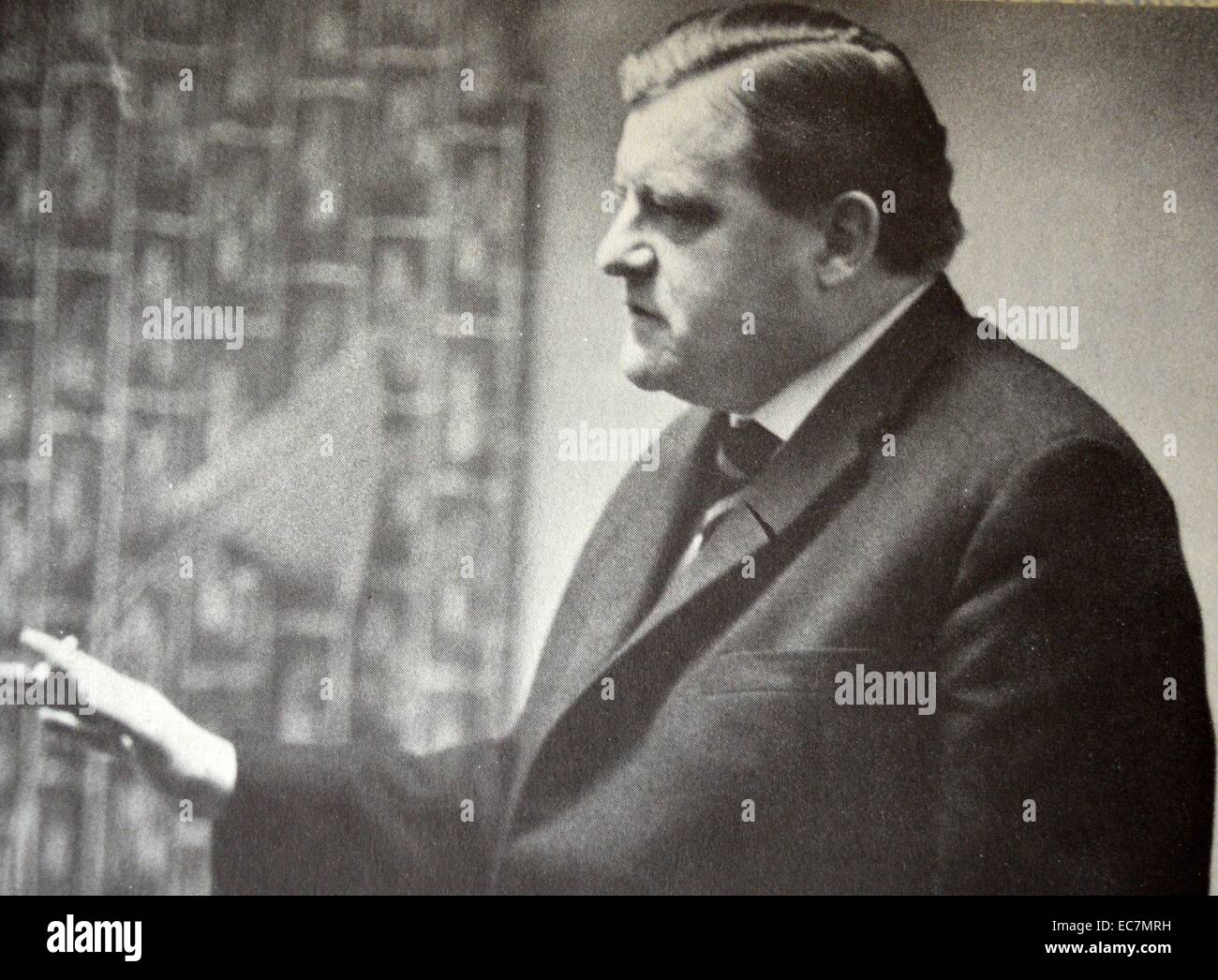 Franz Josef Strauss (1915 - 3 ottobre 1988), uomo politico tedesco. Egli è stato il presidente del cristiano sociale europea, membro del gabinetto federale Foto Stock