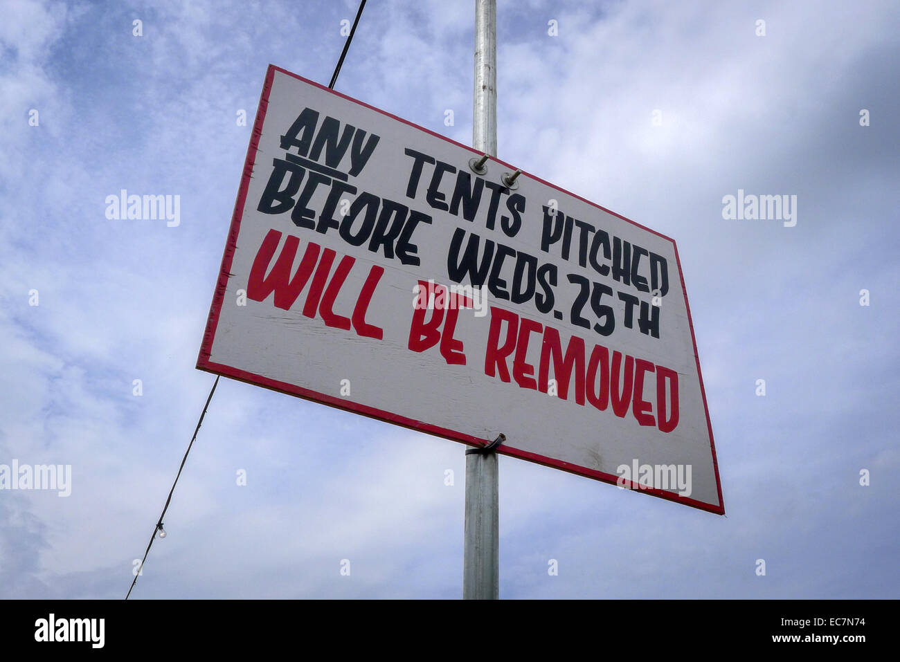 Il festival di Glastonbury nel Somerset. Foto Stock