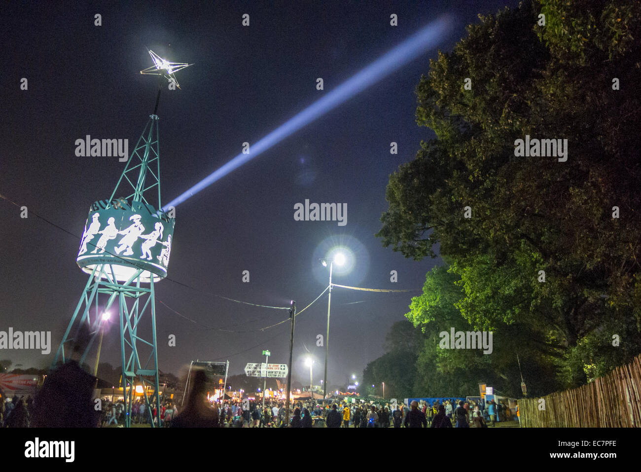 William Green presso il festival di Glastonbury nel Somerset. Foto Stock