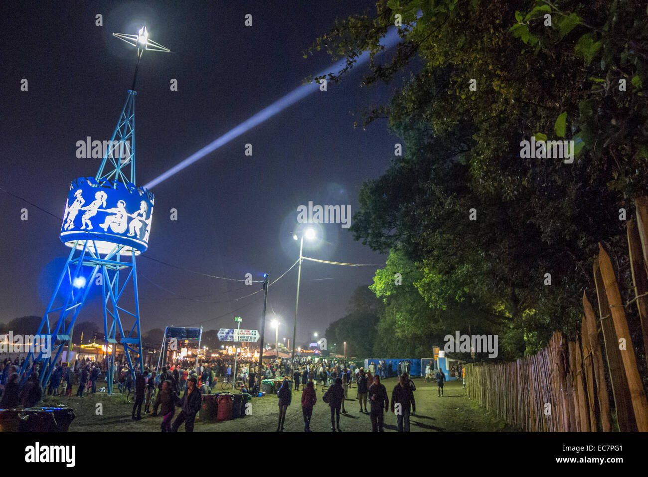 William Green presso il festival di Glastonbury nel Somerset. Foto Stock