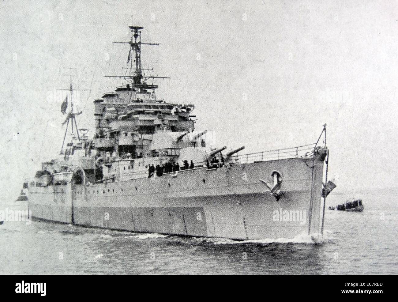 La famiglia reale di Norvegia ritorno sull'HMS Norfolk dopo la liberazione di Norvegia dopo la Seconda Guerra Mondiale Foto Stock