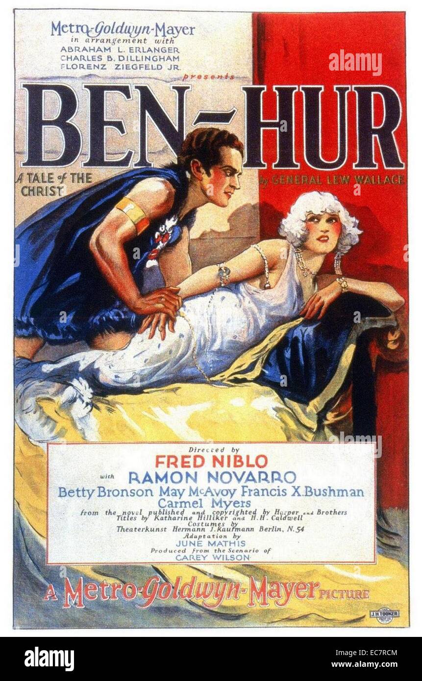 Ben Hur: un racconto del Cristo è un 1925 American epic film muto diretto da Fred Niblo. Starring Ramón Novarro e Francesco X. Bushman era basato sul romanzo 1880 dello stesso nome da Lew Wallace. Il film appare sul National Film Registry della Biblioteca del Congresso. Foto Stock