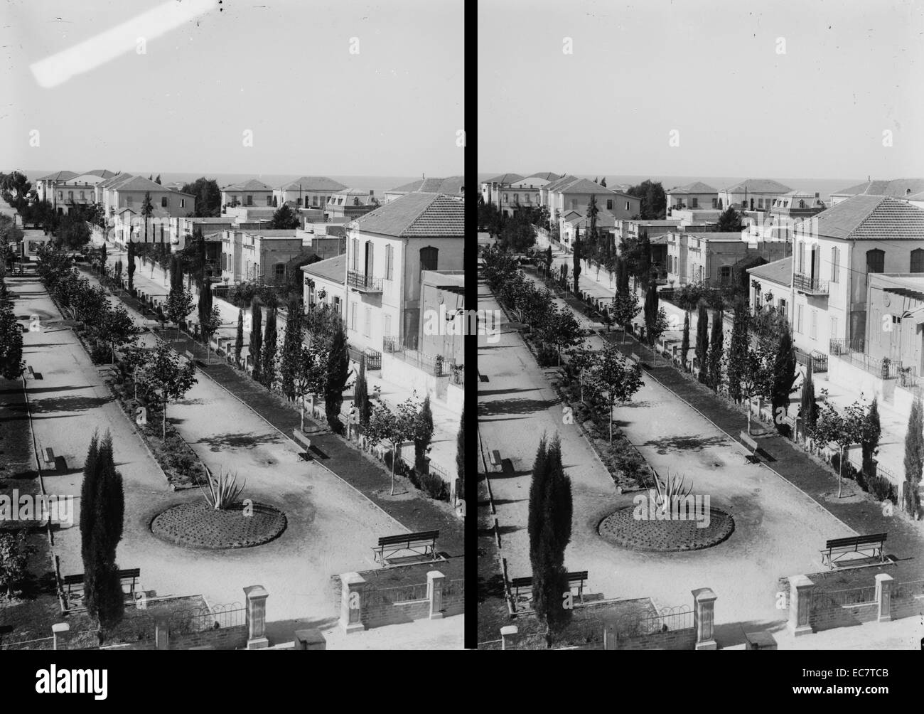 Le strade di Tel Aviv; (Palestina) Israele circa 1930 Foto Stock