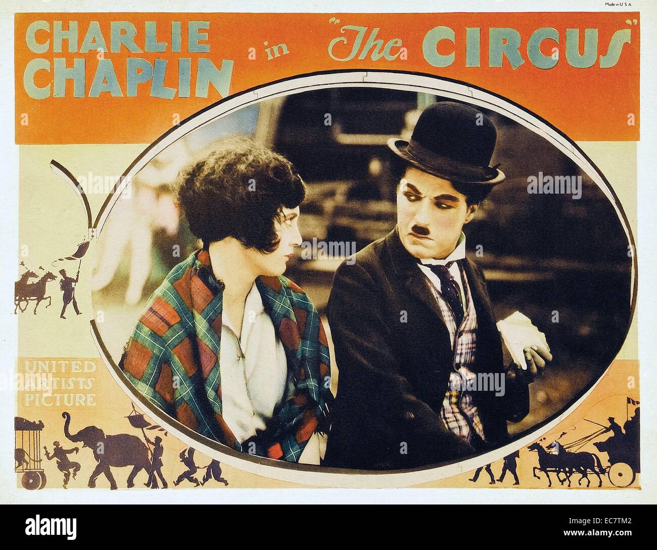 Il Circus è una 1928 silent film scritto e diretto da Charlie Chaplin. La star di film di Chaplin, Al Ernest Garcia, Merna Kennedy, Harry Crocker, George Davis e Henry Bergman. Il ringmaster di una povera circus ingaggia Chaplin Little Tramp come clown, ma scopre che egli può solo essere involontariamente divertente, non il fine. Foto Stock