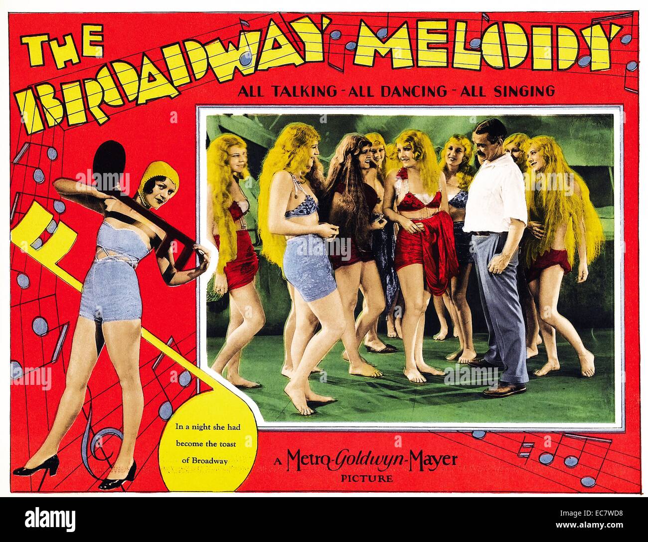 Il Broadway Melody, è un 1929 American film musicale. È stato il primo film sonoro a vincere un Academy Award per il Miglior Film e Hollywood è stato il primo a parlare musical. La melodia di Broadway è stata scritta da Norman Houston e James Gleason da una storia di Edmund Goulding e diretto da Harry Beaumont. Foto Stock