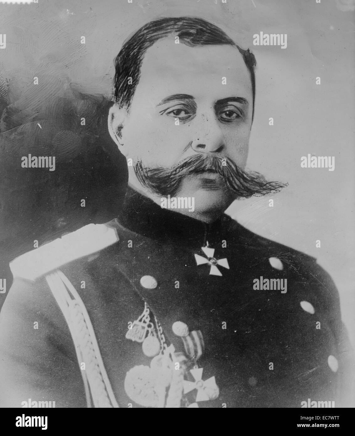 General Paul von Rennenkampf (1854-1918). un generale russo che ha servito nell'Imperial esercito russo durante la Prima Guerra Mondiale Foto Stock
