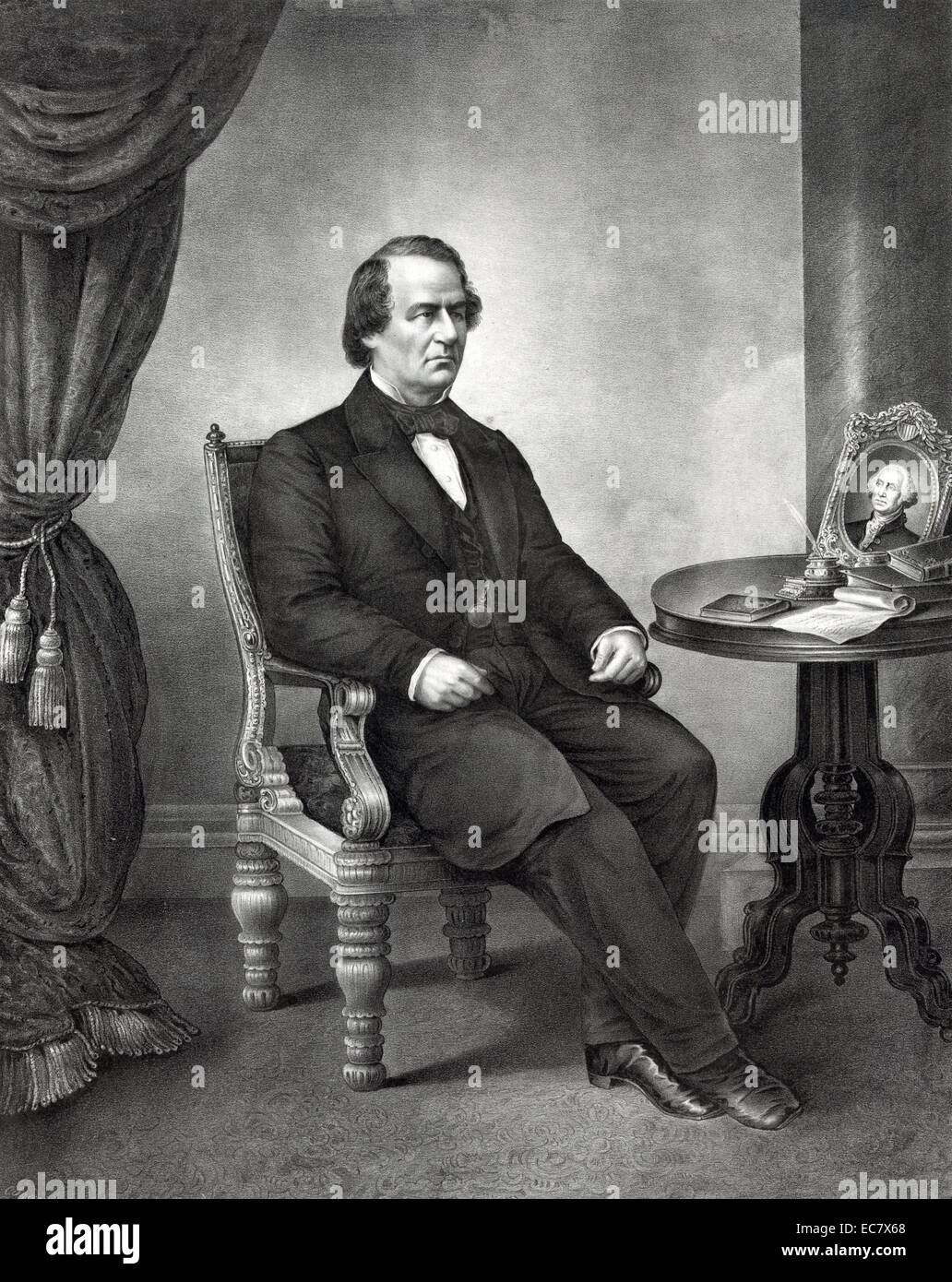 Presidente Andrew Johnson. Johnson è stato il diciassettesimo Presidente degli Stati Uniti, che serve da 1865 a 1869. Egli divenne presidente Abraham Lincoln Vice Presidente al momento di Lincoln è assassinio. Foto Stock