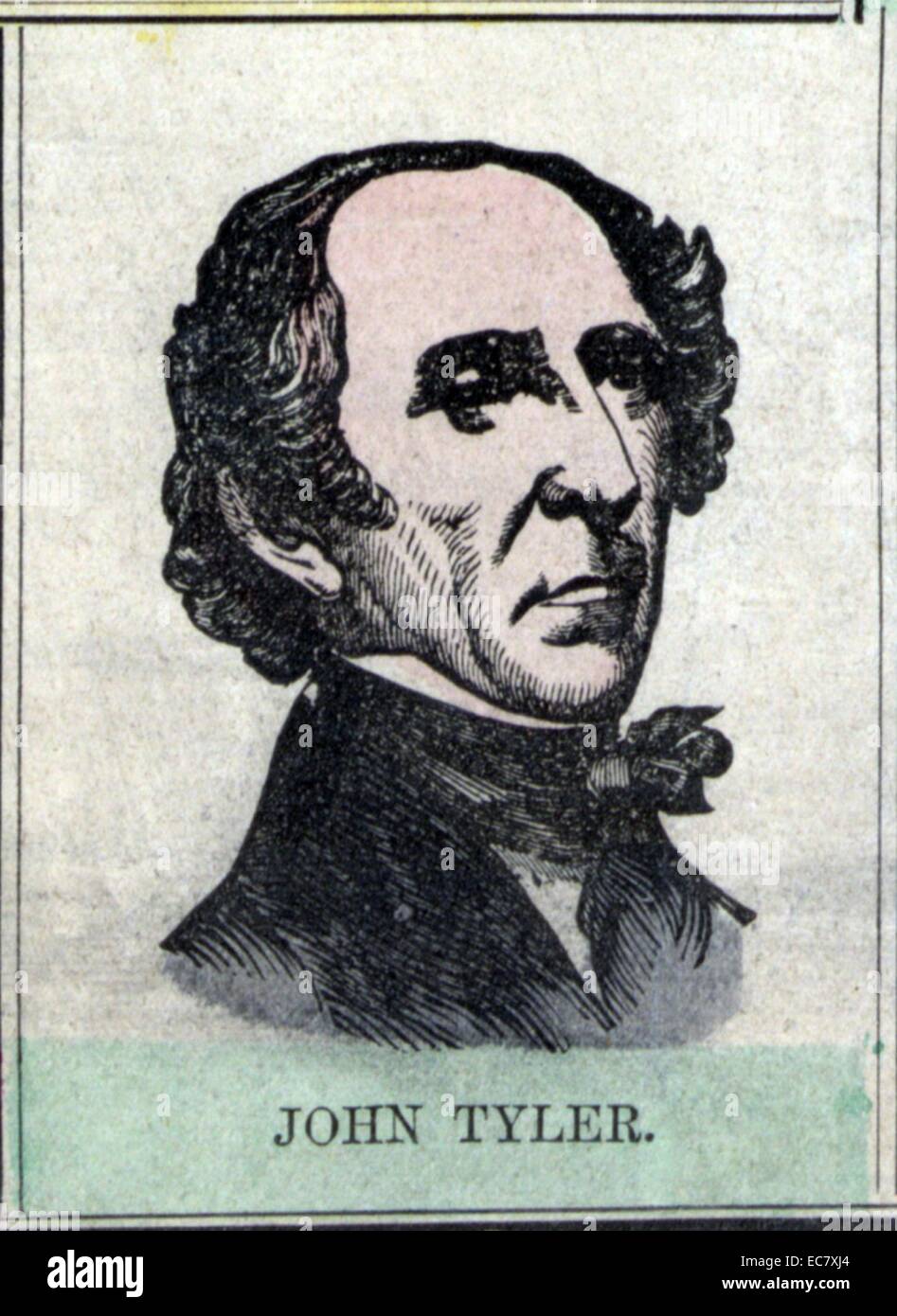 John Tyler (29 marzo 1790 - 18 gennaio 1862) era il decimo Presidente degli Stati Uniti (1841-1845). Foto Stock