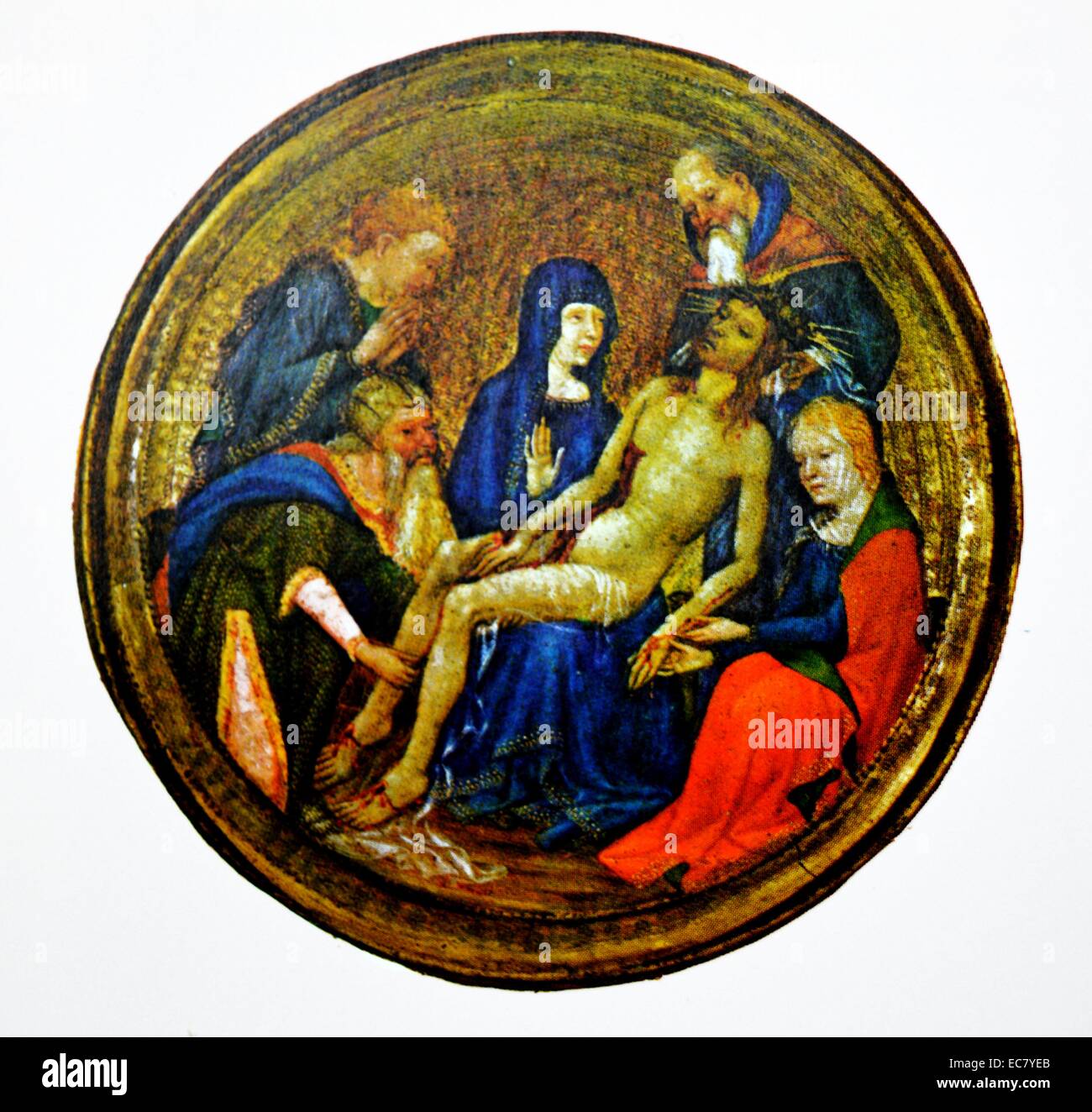 Jean Malouel "La Piccola Pieta' c 1400. Tempera su pannello. Foto Stock