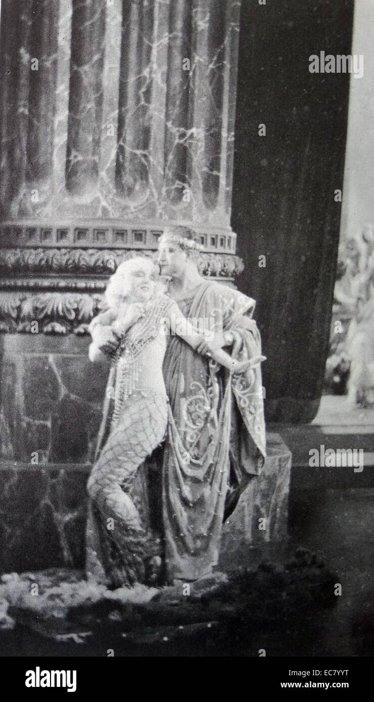 Il virtuoso " Ben Hur " maddened dal richiamo della sirena. Carmelo Myers e Ramon Novarro. Foto Stock