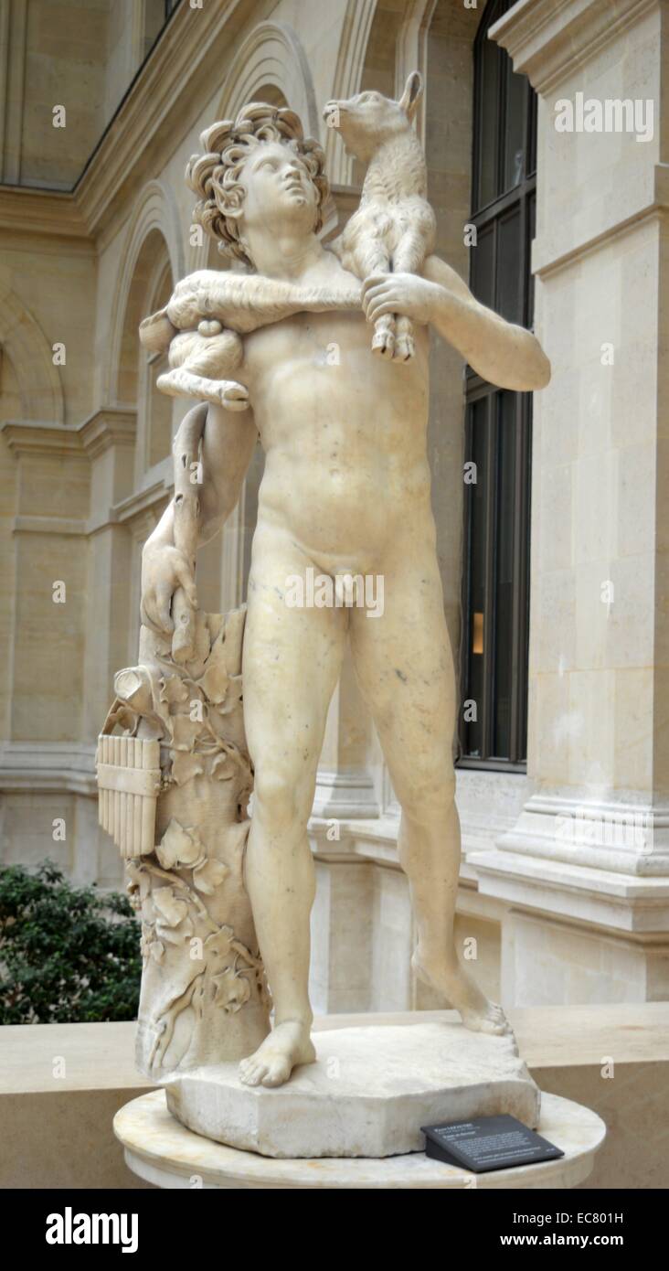 Statua in marmo di Venus Callipyge da Francois Barois (1656-1726) uno scultore francese. Risalenti al XVII secolo Foto Stock