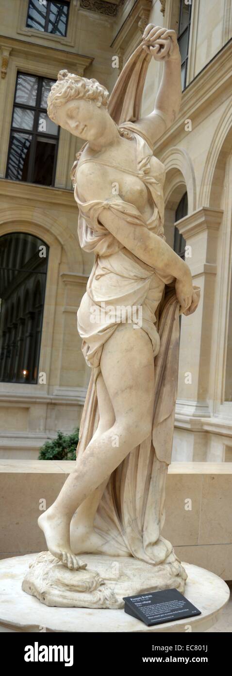 Statua in marmo di Venus Callipyge da Francois Barois (1656-1726) uno scultore francese. Risalenti al XVII secolo Foto Stock