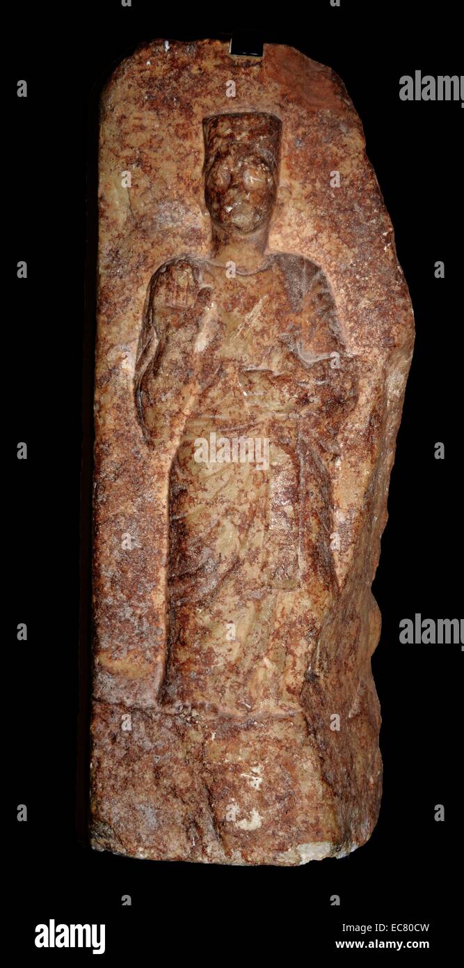 Phonecian Stele del III secolo A.C. Foto Stock