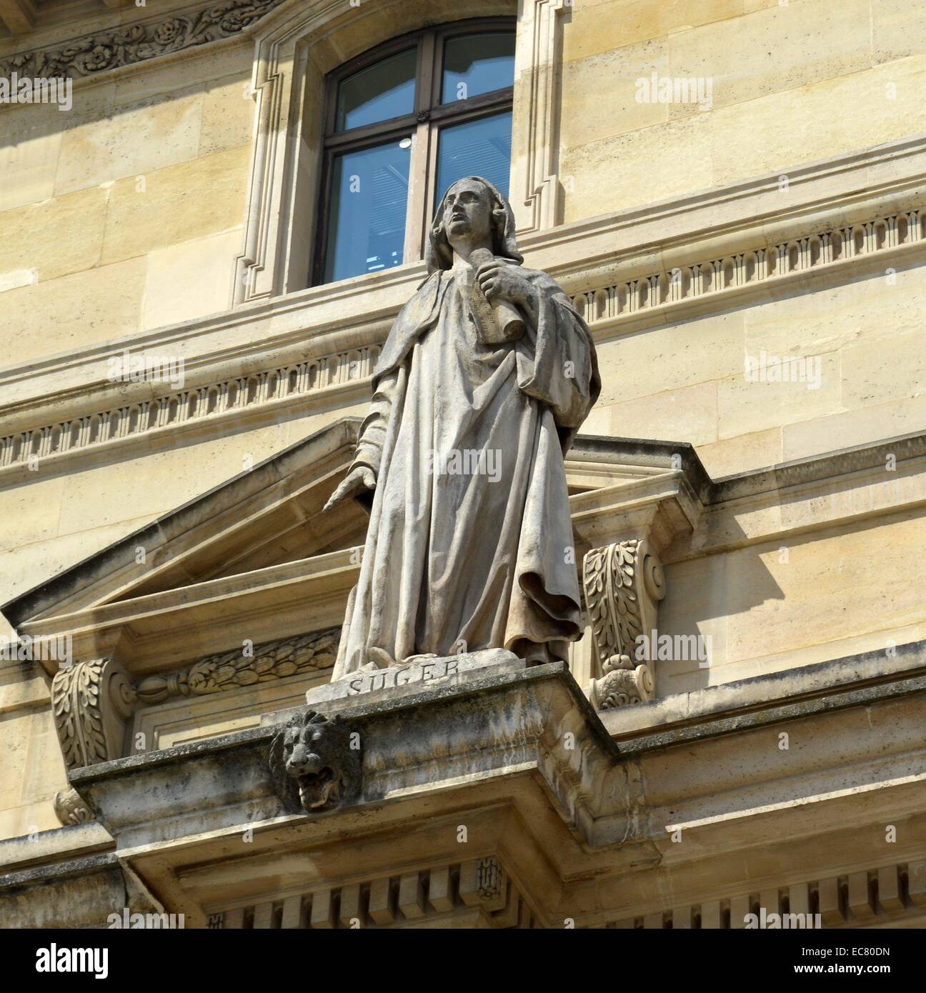 Suger di Saint-Denis (c. 1081 - 1151) l'ultimo abate francese-statisti, uno storico e influente primo patrono dell'architettura gotica Foto Stock