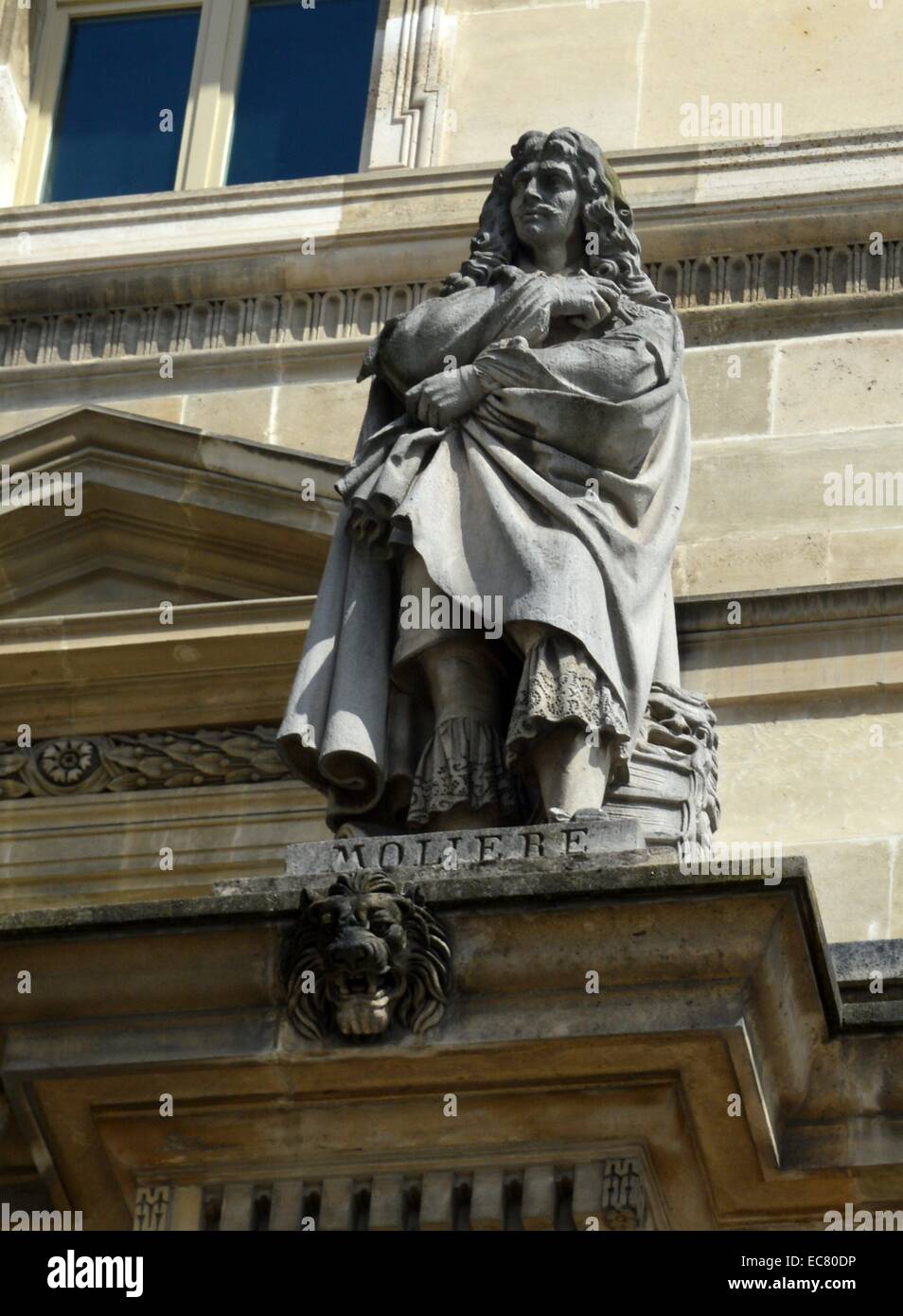 Statua di Molière (Giovanni battista Poquelin) (1622-1673) francese drammaturgo e attore. Risalenti al XVII secolo Foto Stock