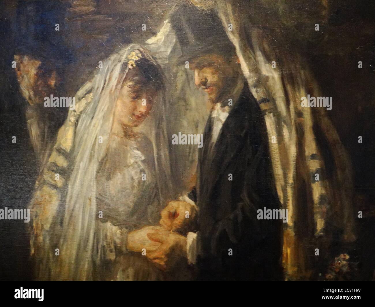 Matrimonio ebraico 1903 da Josef Israels (1824-1911), 1903. Foto Stock