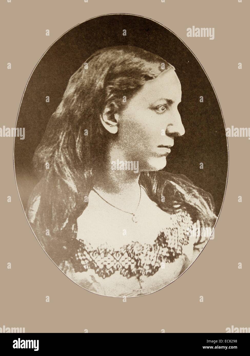 Ouida (1839 - 1908) era lo pseudonimo del romanziere inglese Maria Louise Ramé (anche se lei preferisce essere conosciuto come Marie Louise de la Ramée). Foto Stock