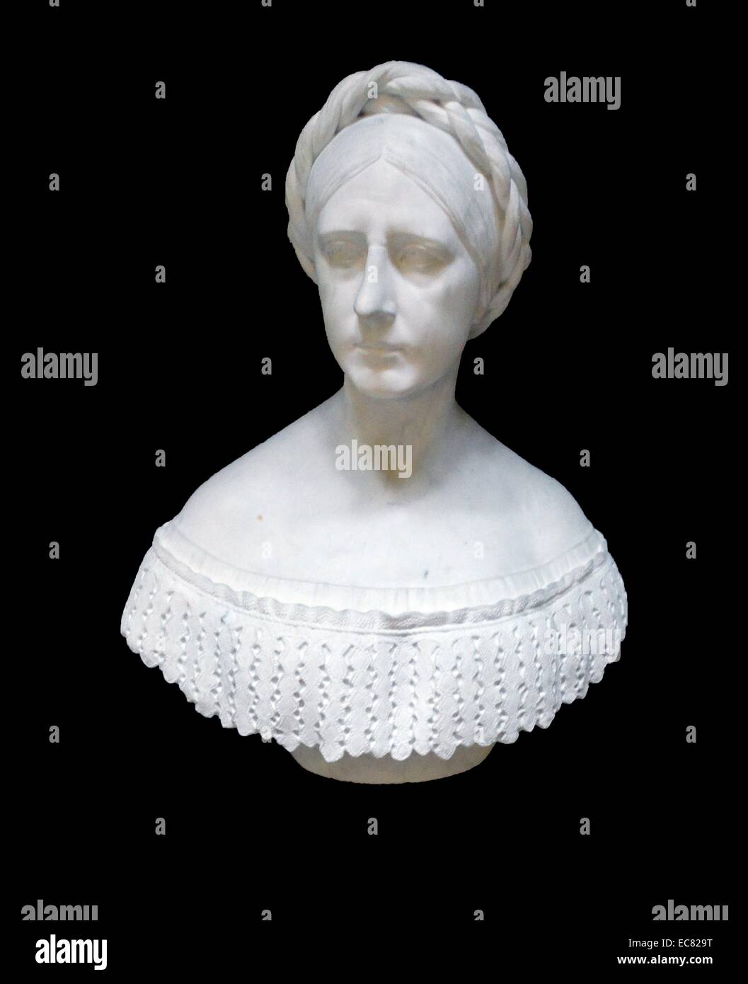 La signora Santa Barbara Sladen da Carlo Marochetti 1805-1868. busto in marmo Foto Stock