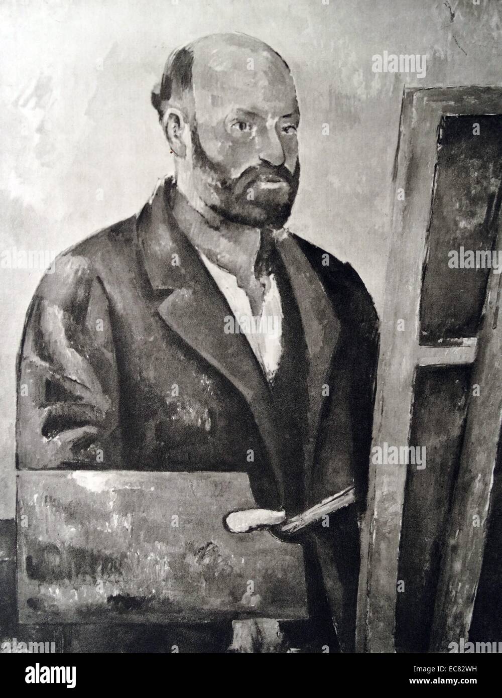 Autoritratto di Paul Cézanne (1839-1906) artista francese e pittore Post-Impressionist. Datata 1881 Foto Stock