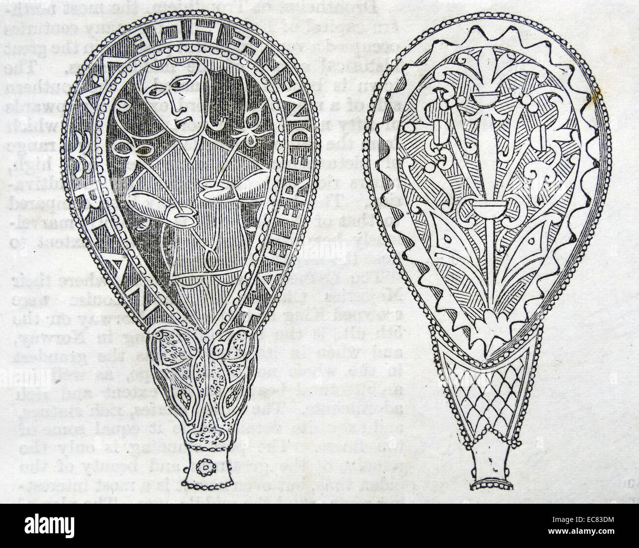 Le reliquie del passato. King Alfred's gioiello; conservate nel museo Ashmolean Museum; Oxford. Foto Stock