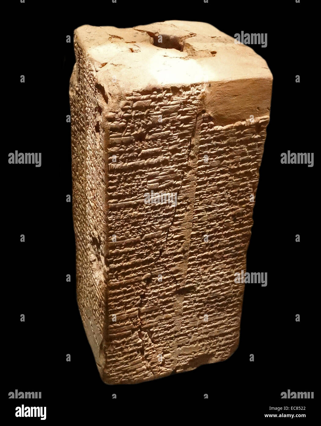 Sumeri " King List' 1800 BC. Descrizione di una grande alluvione in Mesopotamia che può essere collegato al racconto biblico di Noè e il diluvio. Foto Stock