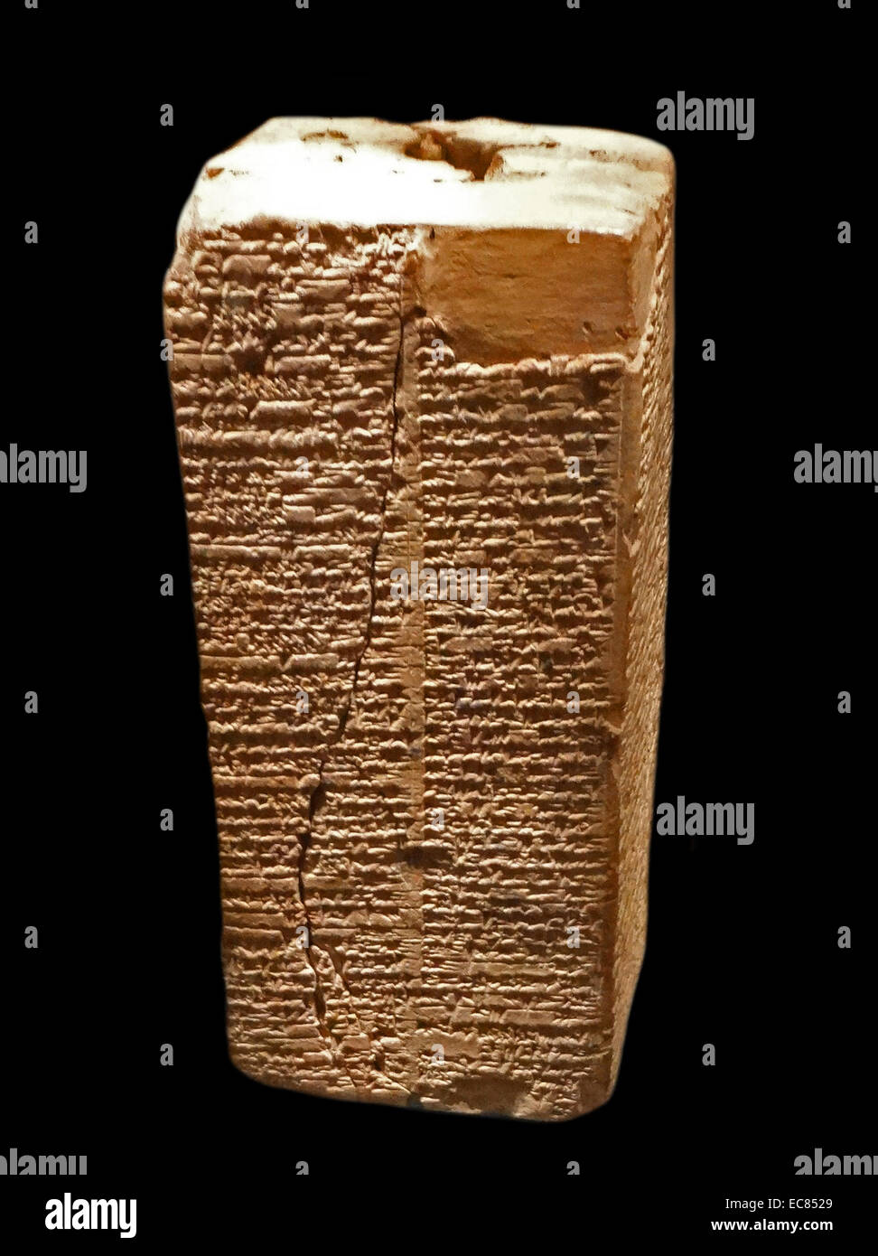 Sumeri " King List' 1800 BC. Descrizione di una grande alluvione in Mesopotamia che può essere collegato al racconto biblico di Noè e il diluvio. Foto Stock