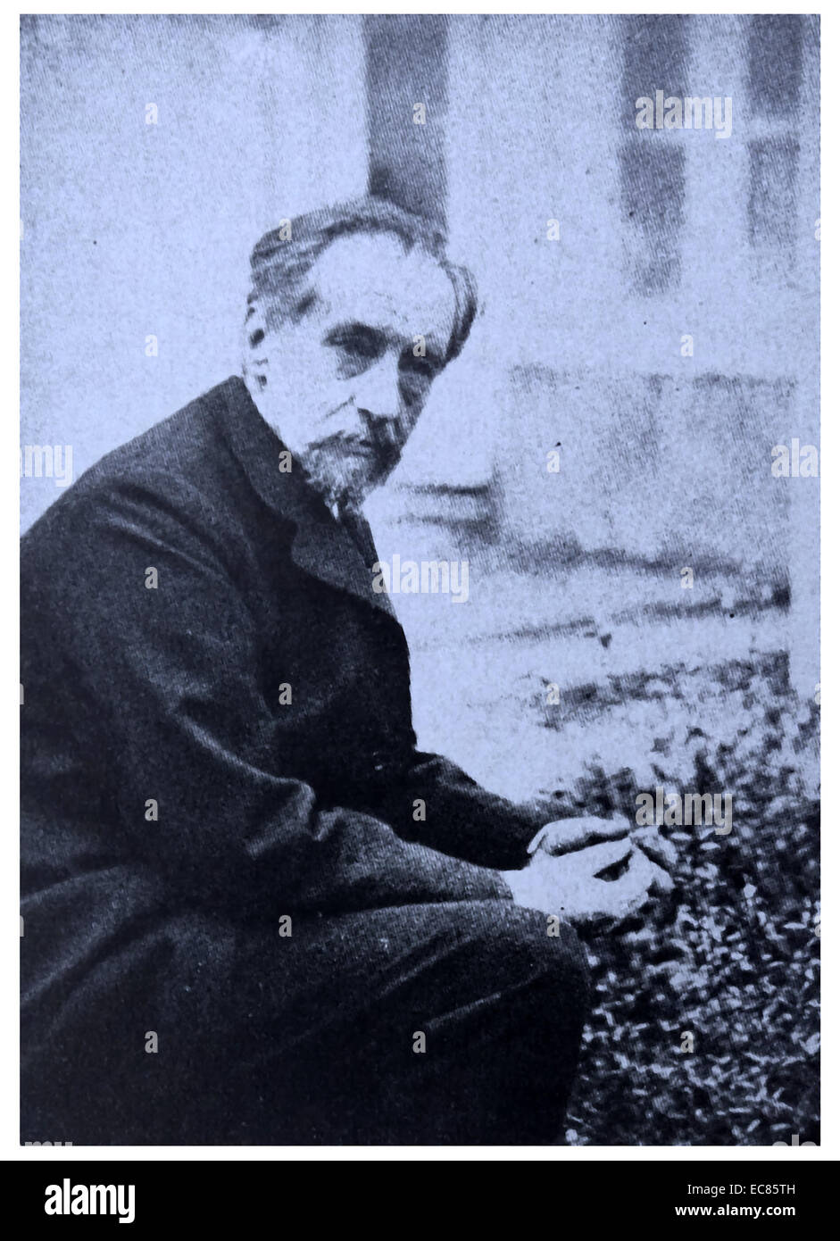 Hugo Marie de Vries (1848 - 1935). Botanico olandese e uno dei primi genetisti. Egli è conosciuto principalmente per suggerire il concetto di geni; riscoprendo le leggi dell'ereditarietà in 1890 mentre ignaro di Gregor Mendel del lavoro; per introdurre il termine 'mutation"; e per lo sviluppo di una mutazione teoria dell'evoluzione. Foto Stock