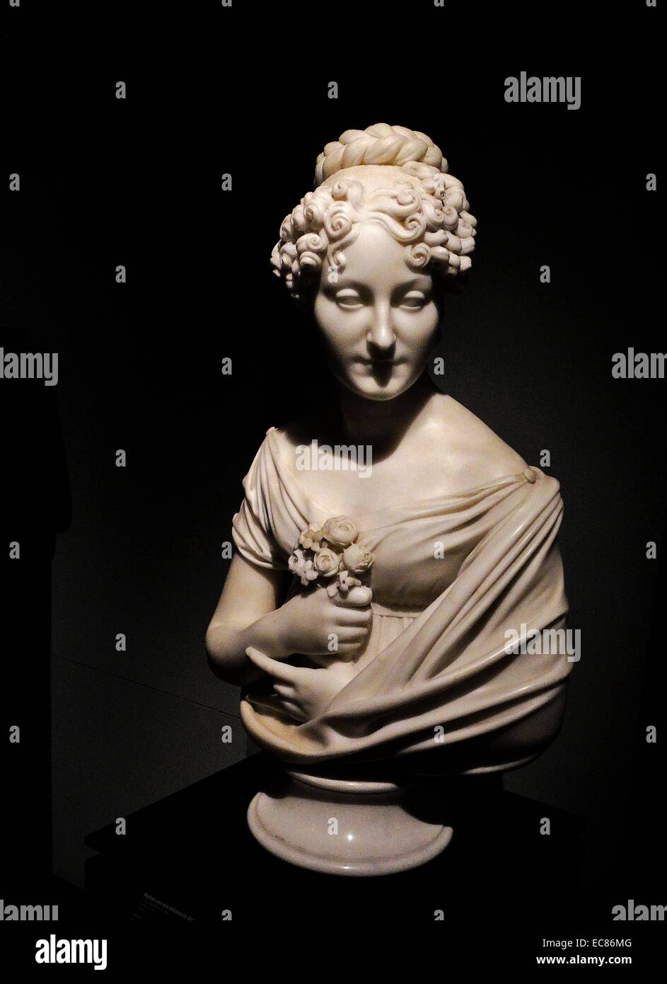 Ritratto di una donna sconosciuta. Creato da Lorenzo Bartolini (1777-1850). Datata 1825 Foto Stock