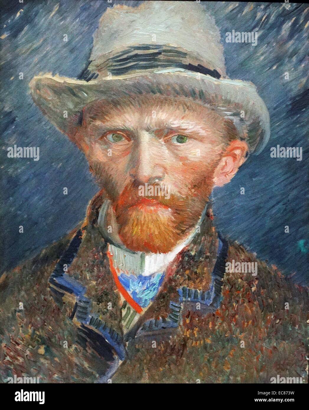 Autoritratto di Vincent van Gogh (1853-1890) Post-Impressionist olandese pittore. Datata 1887 Foto Stock