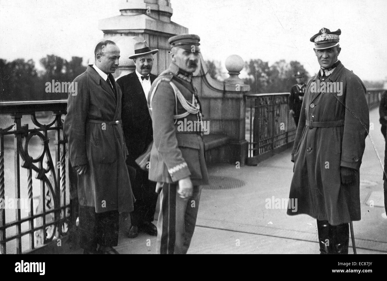 Józef Pilsudski (1867 - 1935) statista polacco; Capo di Stato, Primo Maresciallo e leader della Seconda repubblica polacca. Datata 1920 Foto Stock