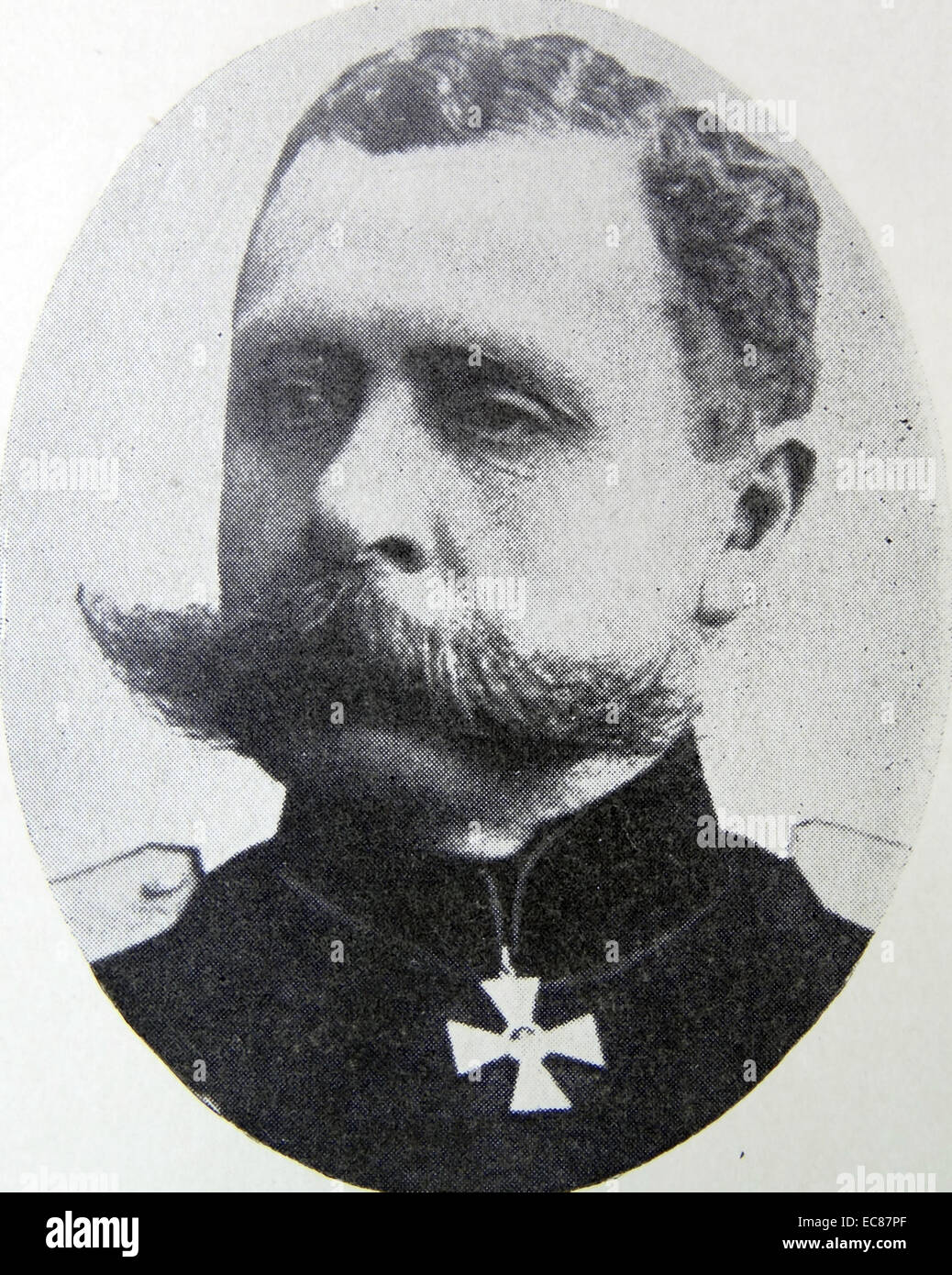 Fotografia di Paul von Rennenkampf (1854-1918) generale russo che ha servito nell'Imperial esercito russo per oltre quarant'anni. Datata 1900 Foto Stock