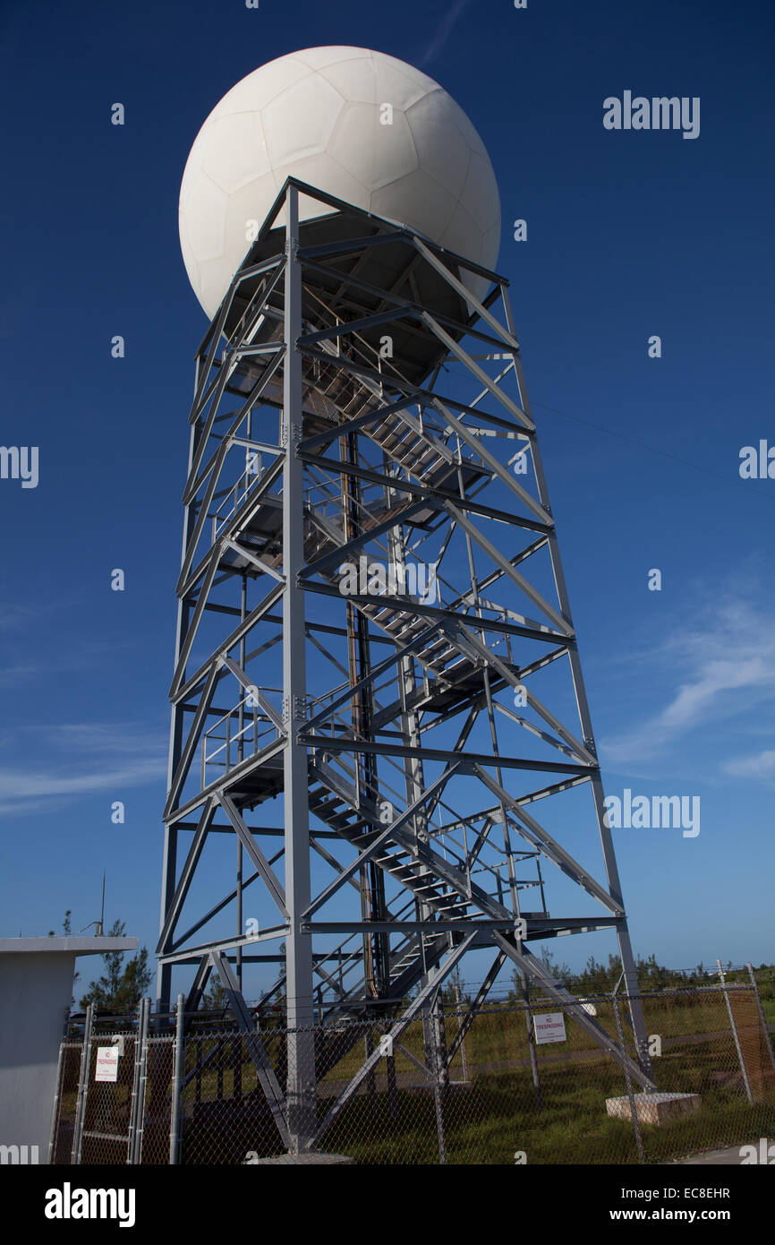 Ricevitore radio satellitare tower Foto Stock