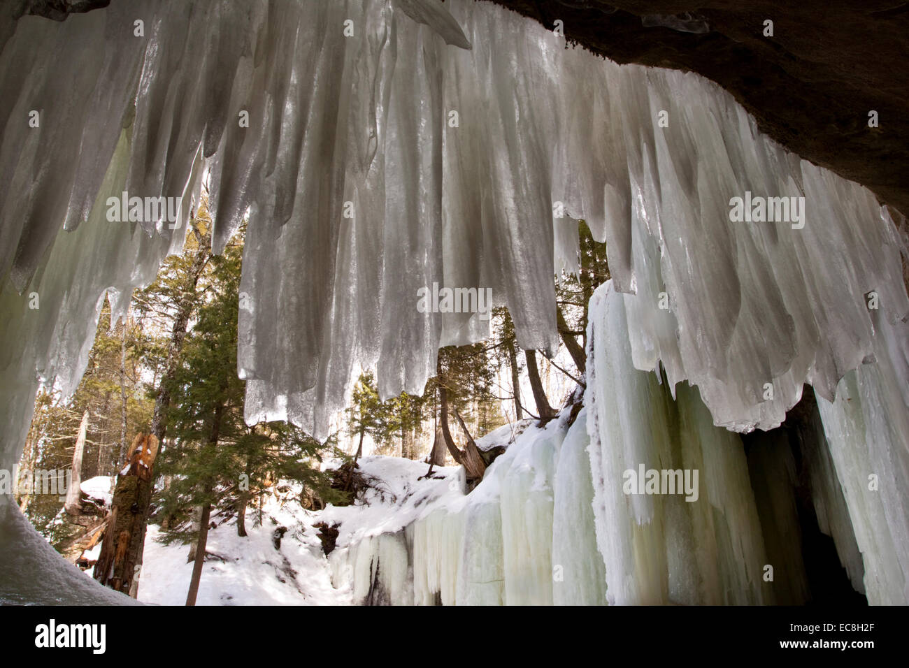 Eben le grotte di ghiaccio Foto Stock