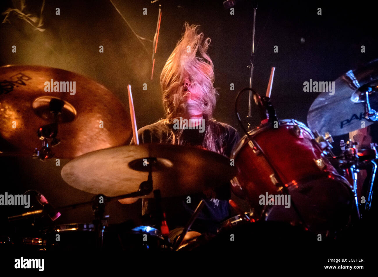 Toronto, Ontario, Canada. 9 Dic 2014. American heavy metal band 'corrosione di conformità " si effettua alla Opera House di Toronto. I membri della band: REED MULLIN, WOODY WEATHERMAN, Mike Dean © Igor Vidyashev/ZUMA filo/Alamy Live News Foto Stock