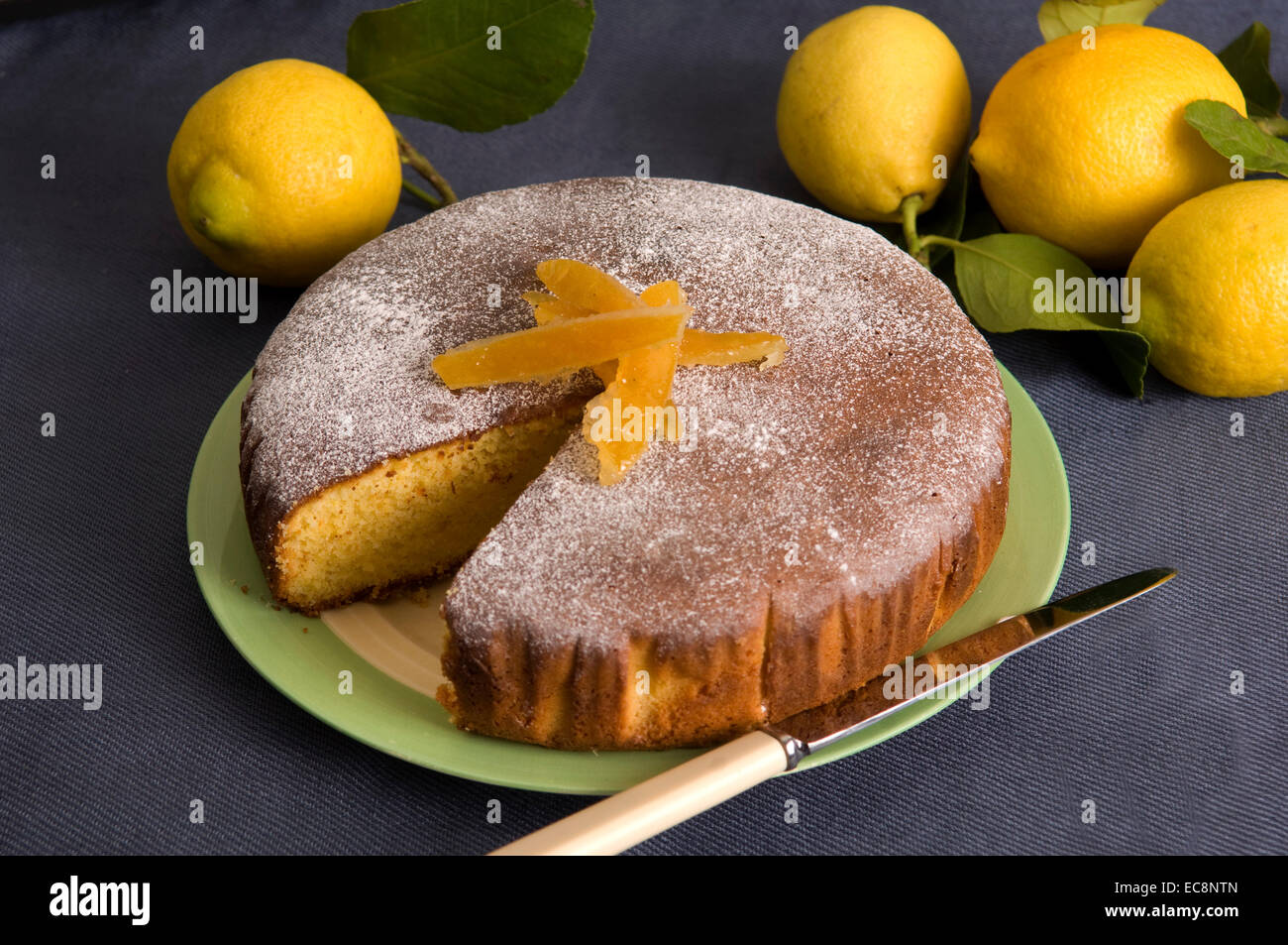 Torta al limone Foto Stock