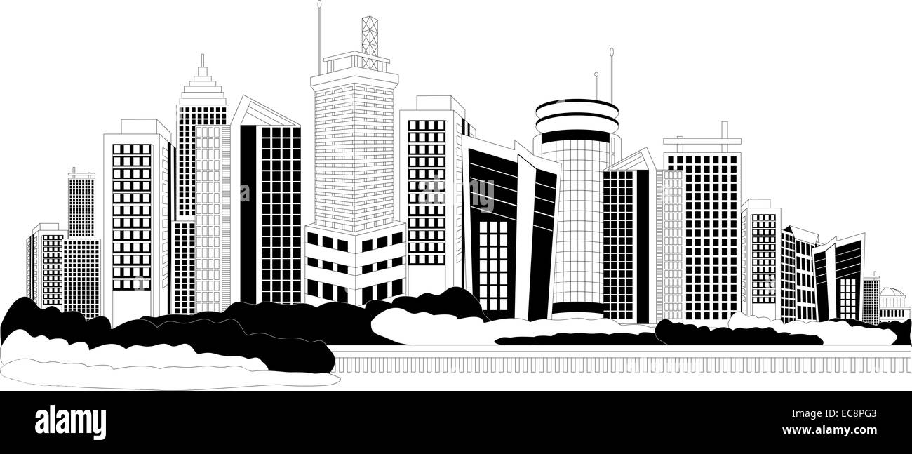 Città moderna metropoli Foto Stock