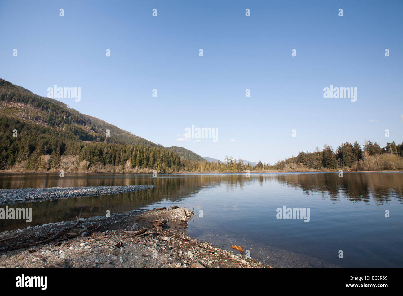 Lago di fata sull'Isola di Vancouver Foto Stock