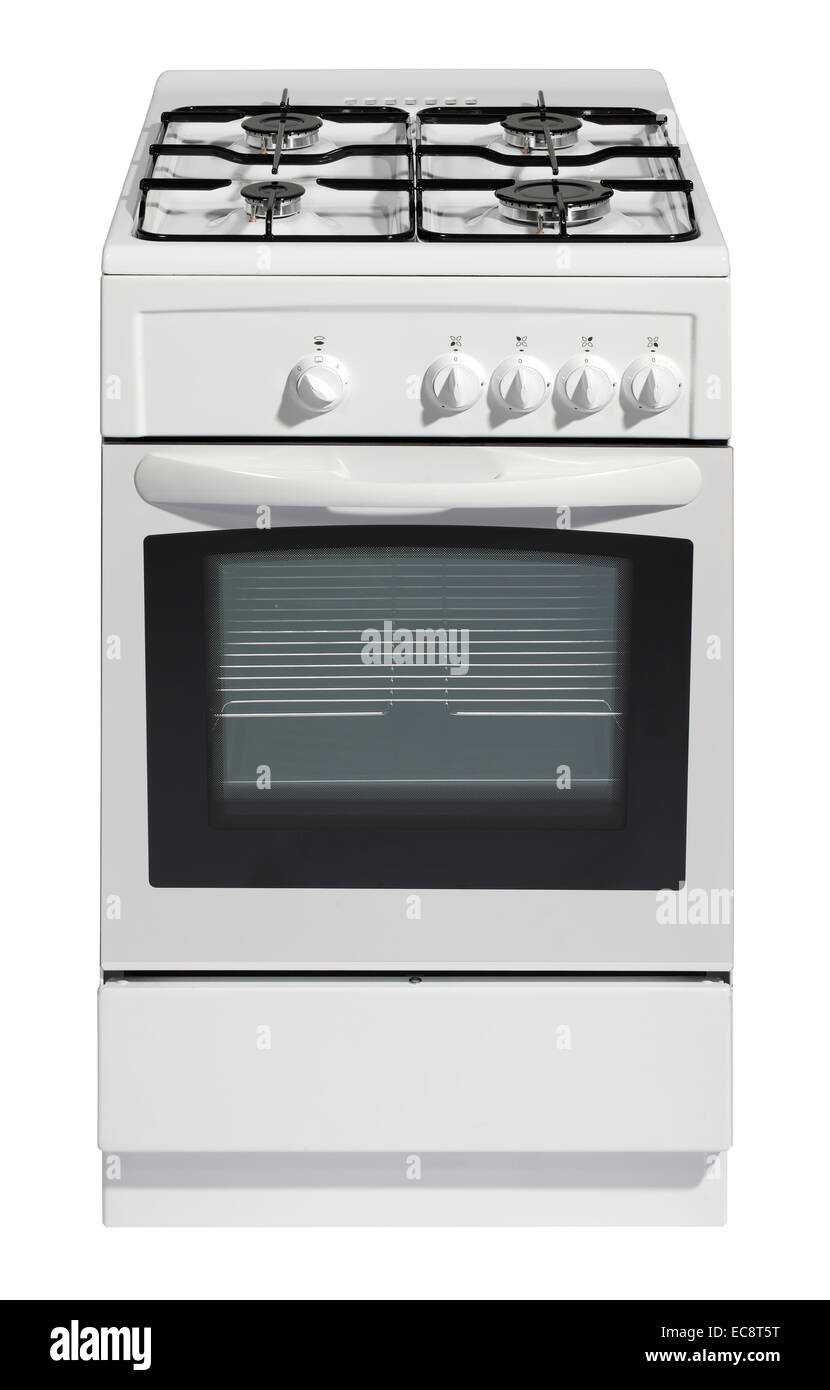 Moderno isolato di stufa su bianco Foto Stock Moderno isolato di stufa su bianco Foto Stock