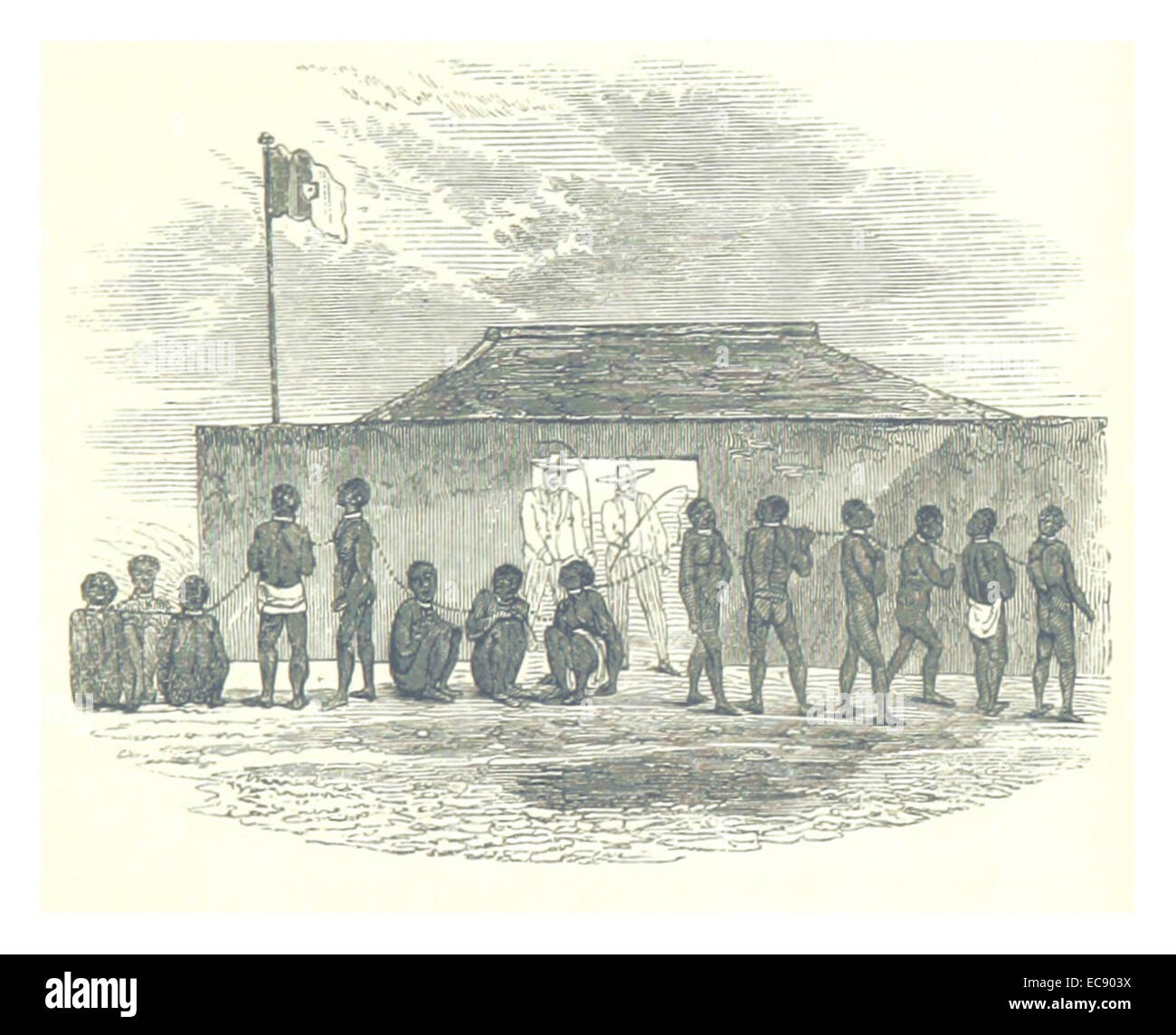 FORBES(1851) p1.129 scena al mercato di schiavi Foto Stock