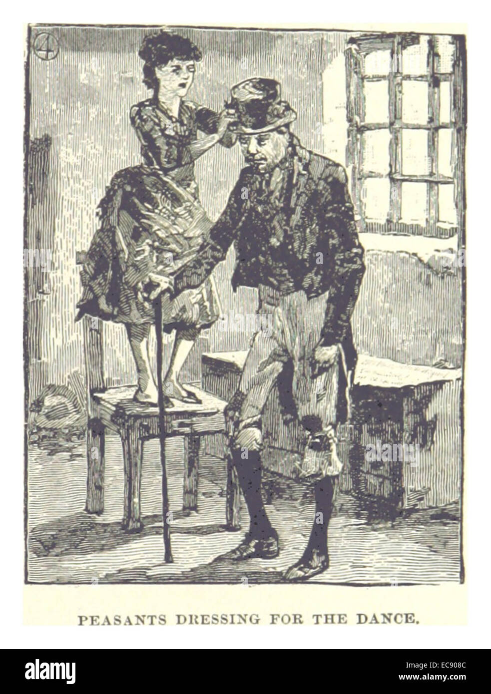 Il francese(1891) p135 contadini medicazione per la danza Foto Stock
