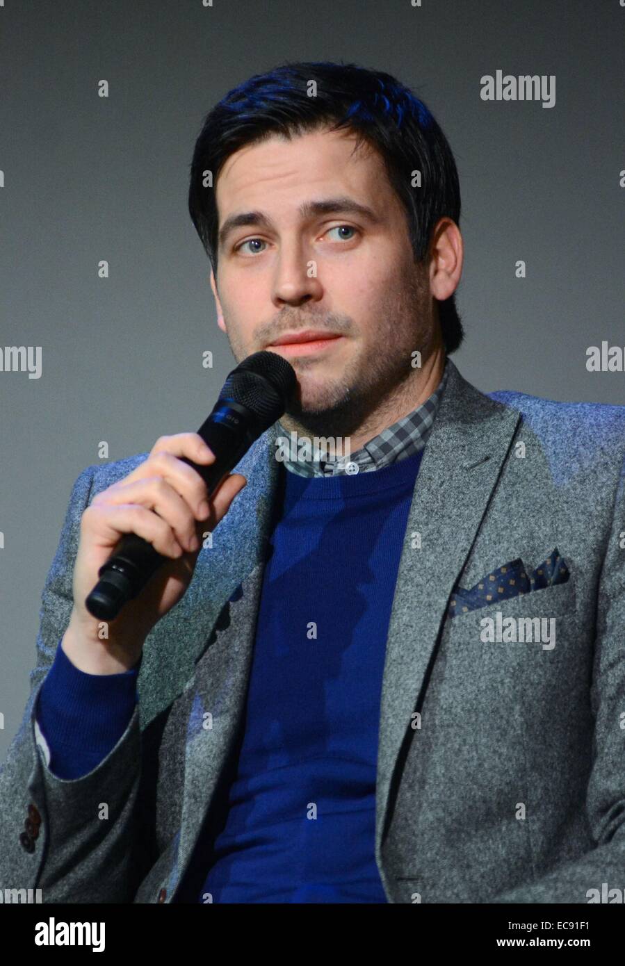 New York, NY, STATI UNITI D'AMERICA. Decimo Dec, 2014. Rob James-Collier nel-l'aspetto del negozio per incontrare il Cast: CAVENDISH ABBEY, Apple Store Soho di New York, NY Dicembre 10, 2014. Credito: Derek Storm/Everett raccolta/Alamy Live News Foto Stock