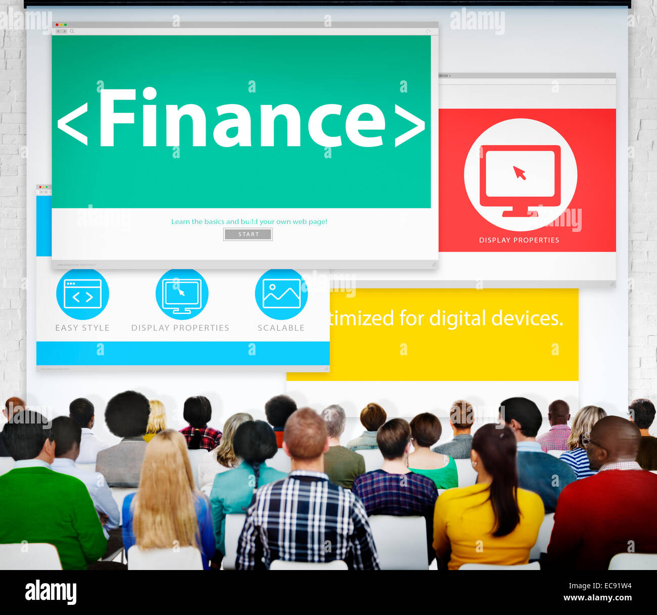 Attività di finanza aziendale di denaro seminario di apprendimento Concetto di conferenza Foto Stock