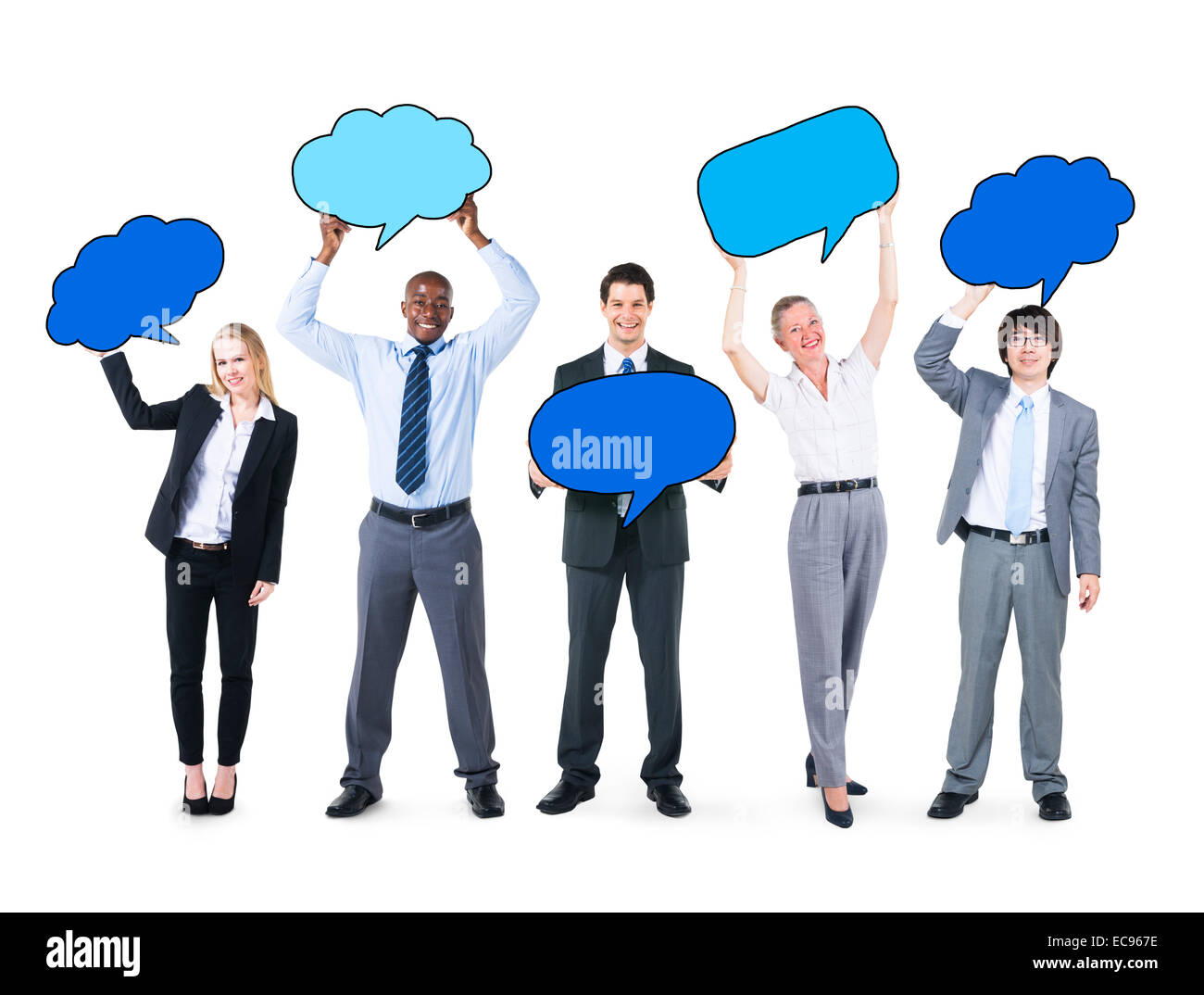 La gente di affari Azienda Fumetti Foto Stock
