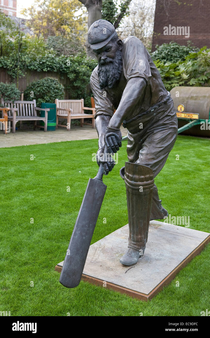 Statua di W.G. Grazia al Lords Cricket Ground Foto Stock