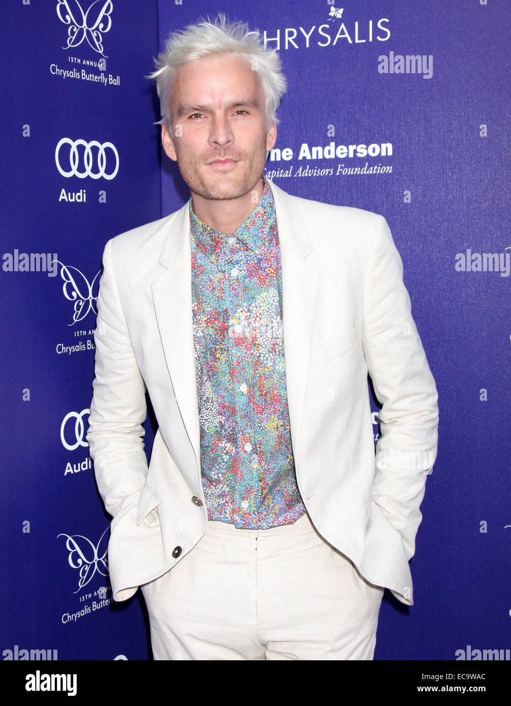 Xiii annuale di Chrysalis Butterfly Ball tenutosi presso una residenza privata in Bel Air - Arrivi con: Balthazar Getty dove: Los Angeles, California, Stati Uniti quando: 07 Giu 2014 Foto Stock