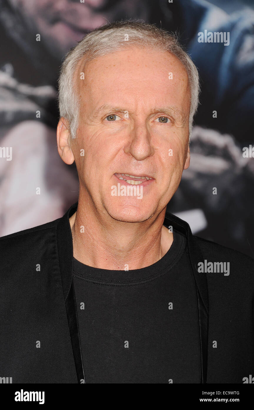 JAMES CAMERON pellicola canadese produttore nel dicembre 2014. Foto di Jeffrey Mayer Foto Stock