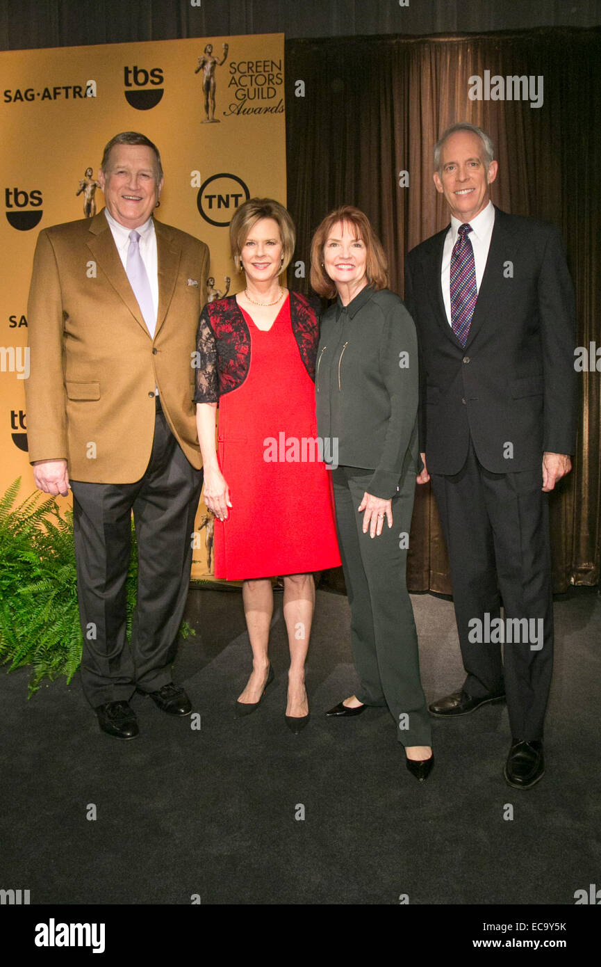 Ken Howard, JoBeth Williams, Kathy Connell, Daryl Anderson 21.annuale di Screen Actors Guild Awards nomination annuncio 12/12/2014 West Hollywood/picture alliance Foto Stock