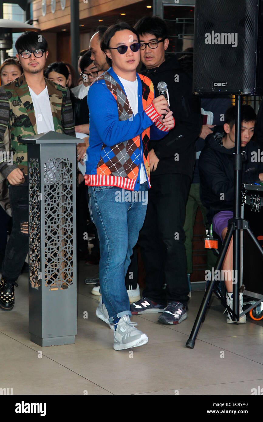 Hong Kong Cina. Decimo Dec, 2014. Eason Chan alla conferenza stampa di Universal Music Group a Hong Kong in Cina il 10 dicembre 2014. © TopPhoto/Alamy Live News Foto Stock